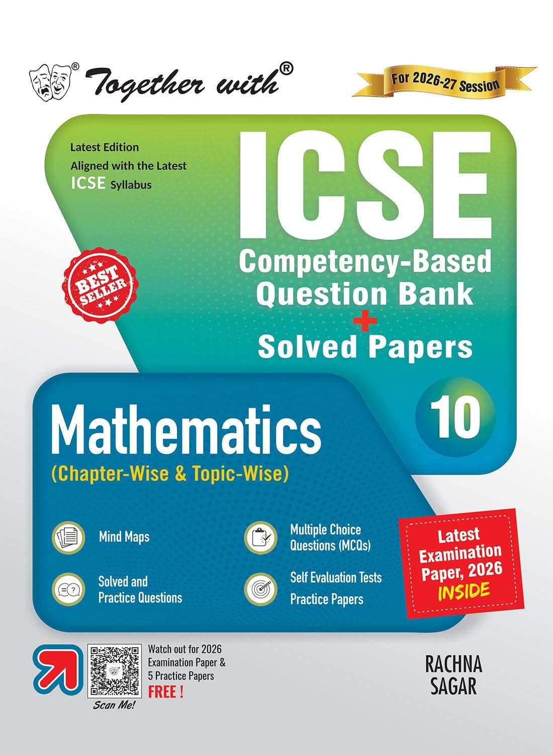 Together With ICSE Question Bank Mathematics for Class 10 - Latest for 2027 Examination
