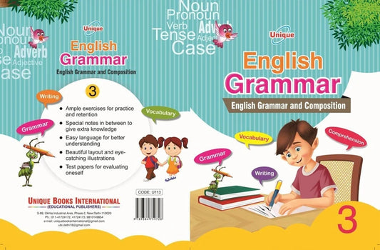 Unique English Grammar (Grammar & Composition) for Class 3