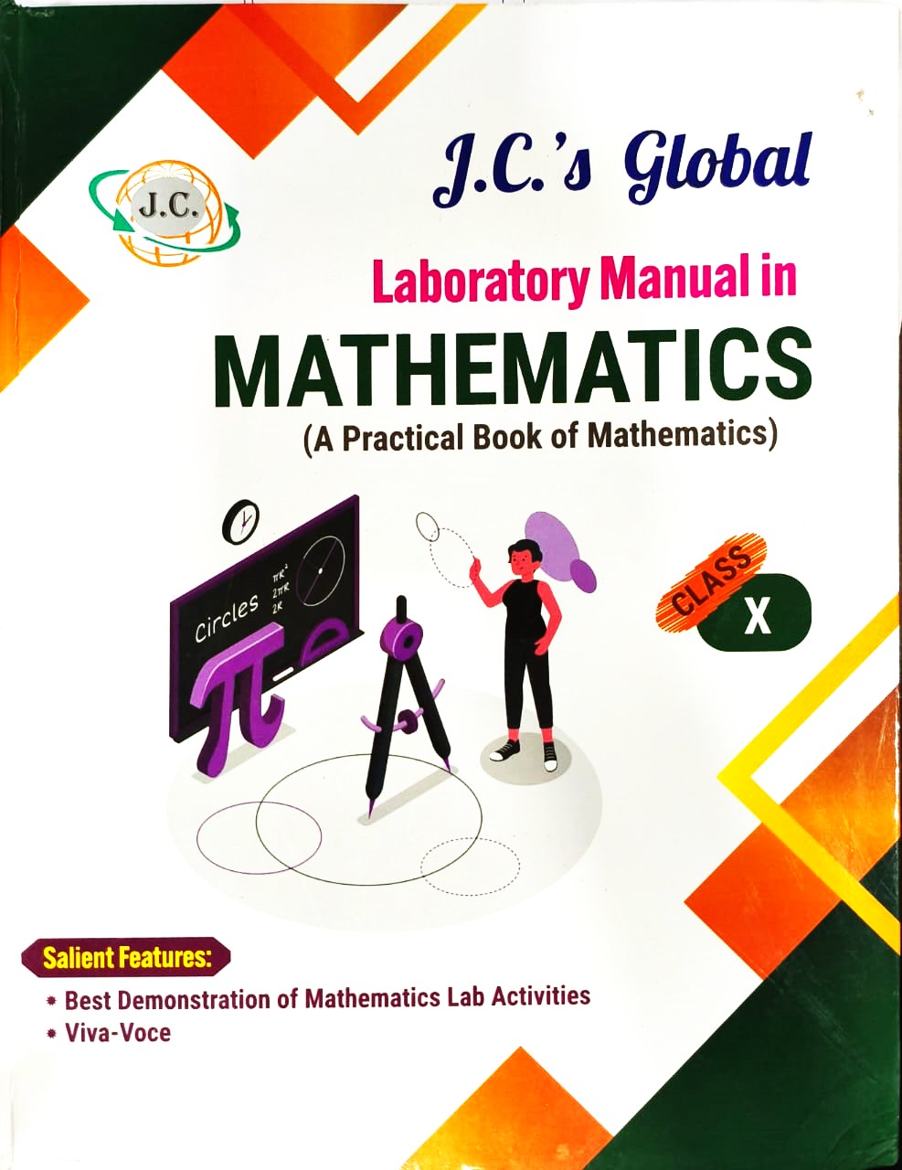 J.C.'s Global Laboratory Manual in Mathematics for Class 10 - Latest for 2025-26 Examination. (Hardbound)