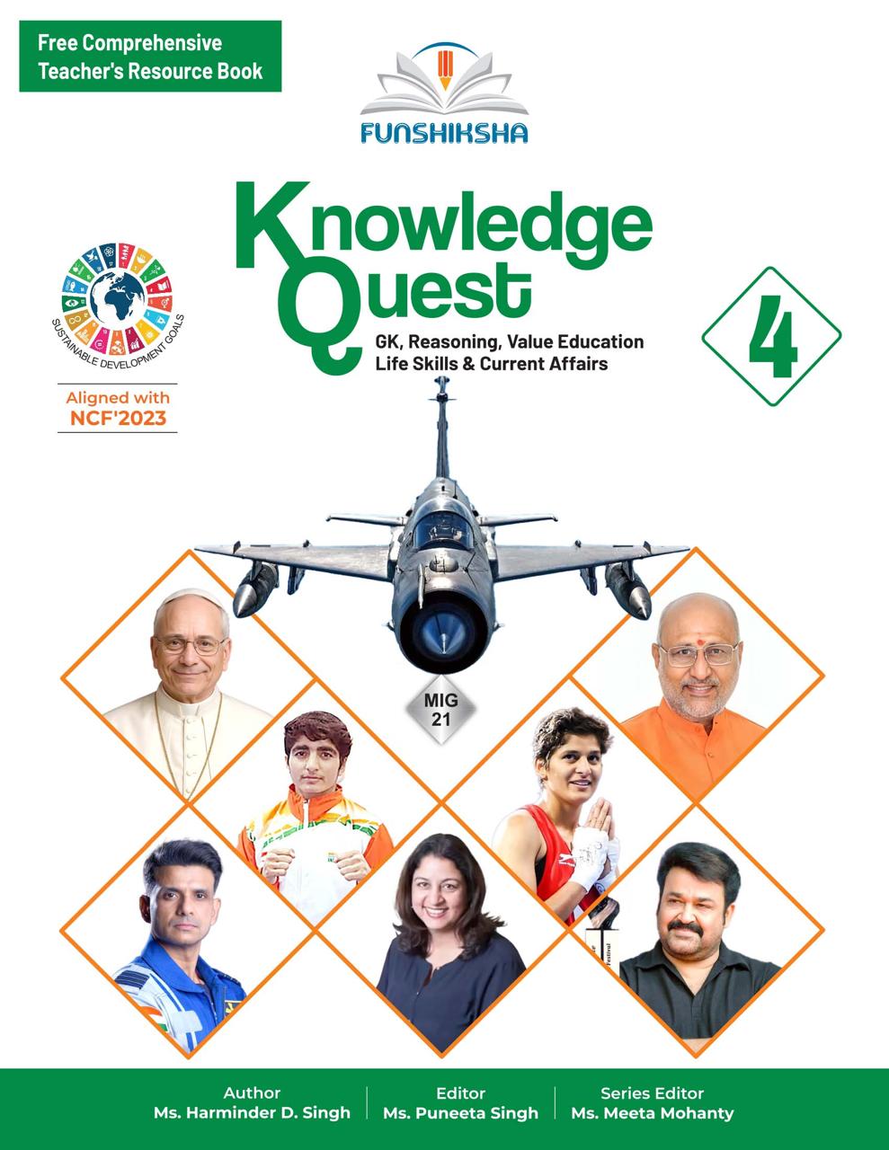 Funshiksha - Knowledge Quest for Class 4 (GK, Reasoning, Value Education, Life Skills & Current Affairs) - Aligned with NCF' 2023 - Latest for 2026 Examination