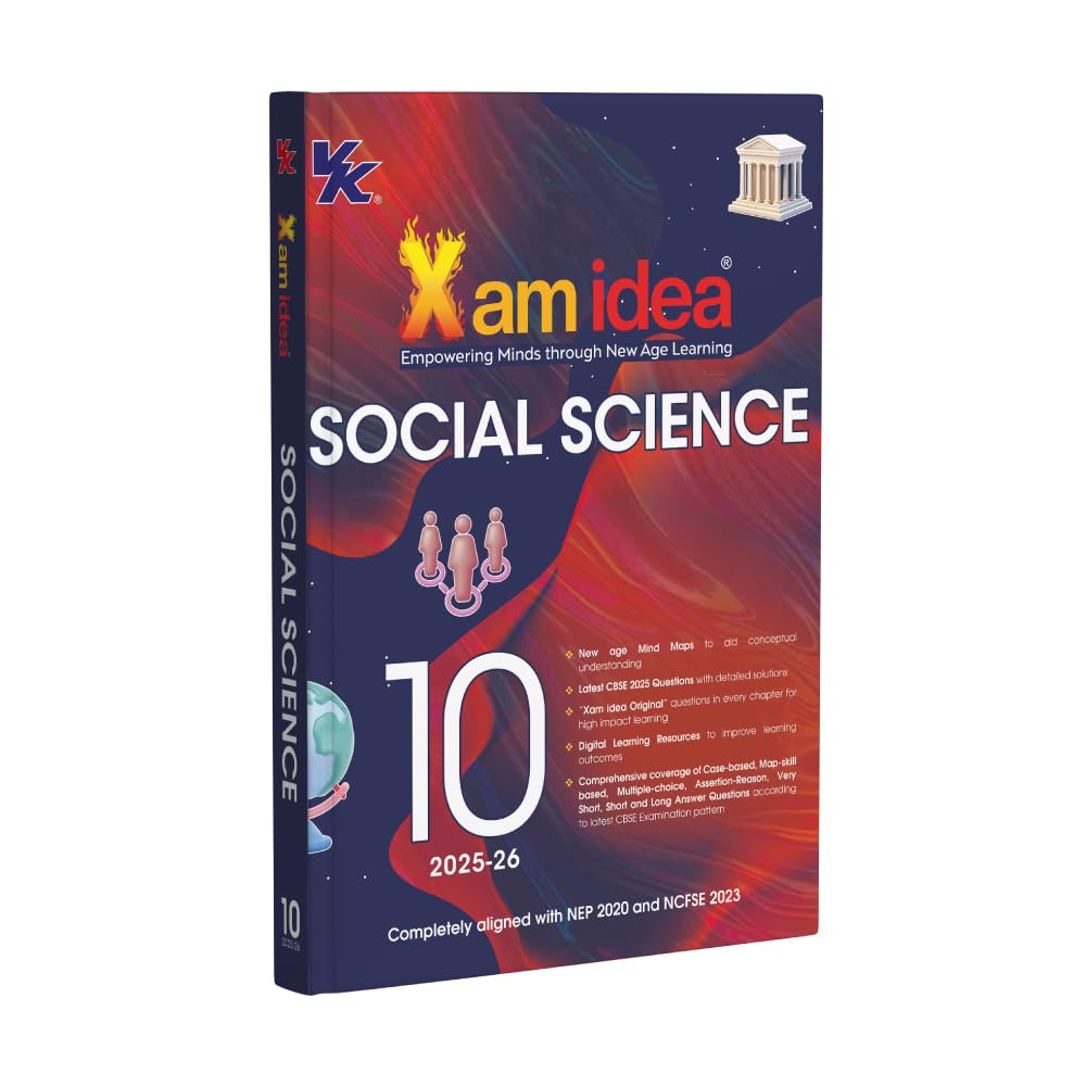 Xam Idea Class 10 Set of 3 Books Science, Mathematics & Social - For 2025-26 Examinations