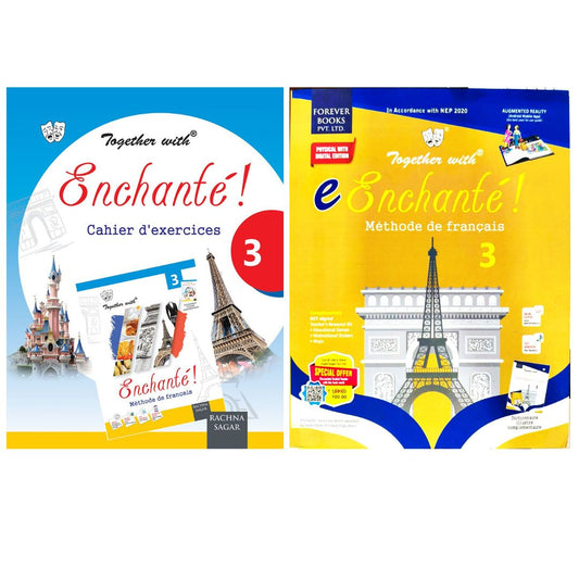 Together With e Enchante ! Methode De Francais (Textbook) & Enchante! Cahier d' exercices (Workbook) 3 - Set of 2 Books