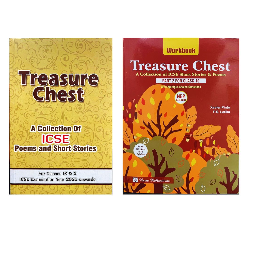 Evergreen ICSE Treasure Chest Textbook & Morning Star Workbook For Class 10 (A Collection of ICSE Poems & Short Stories) - Combo of 2 Books - Latest for 2025 Examination - Paperback