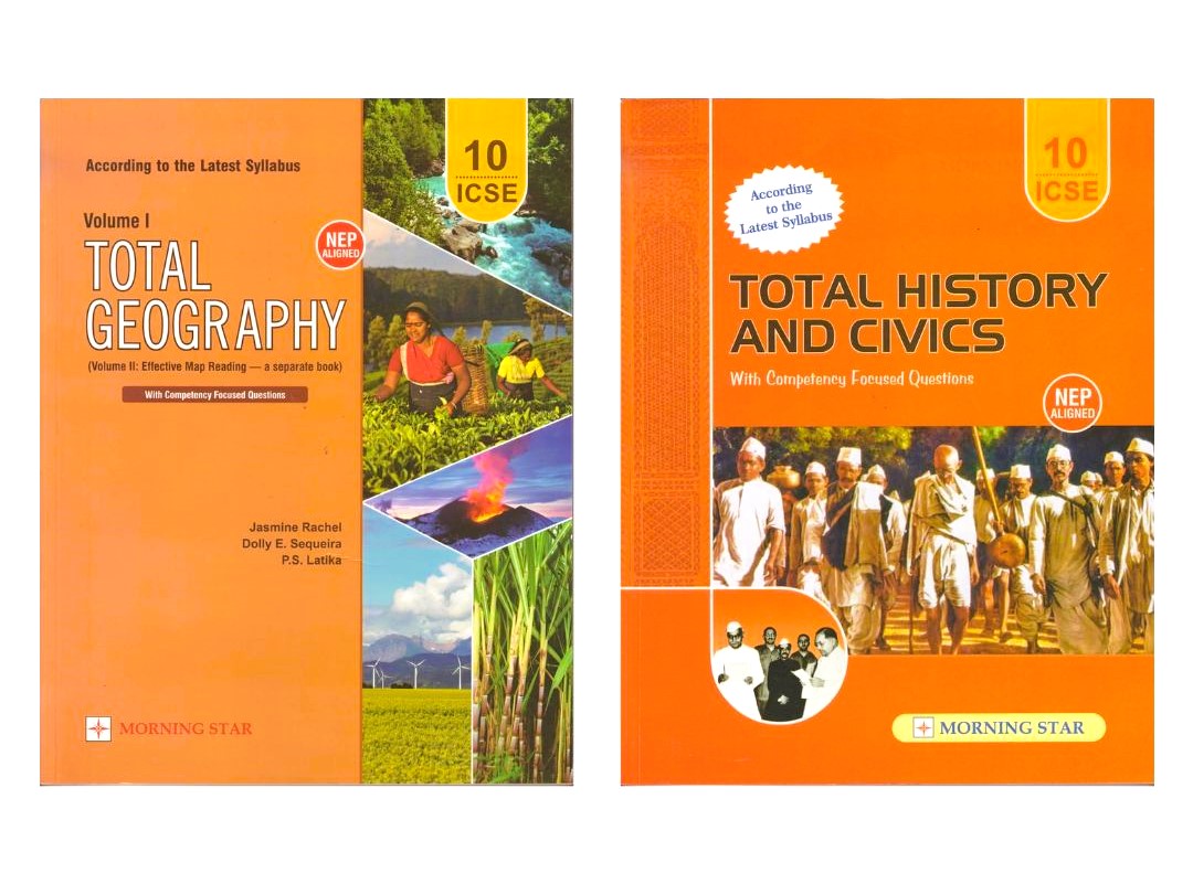 Morning ICSE Total History & Civics & Geography for Class 10 - Set of 2 Books - Latest for 2025-26 Session. Paperback