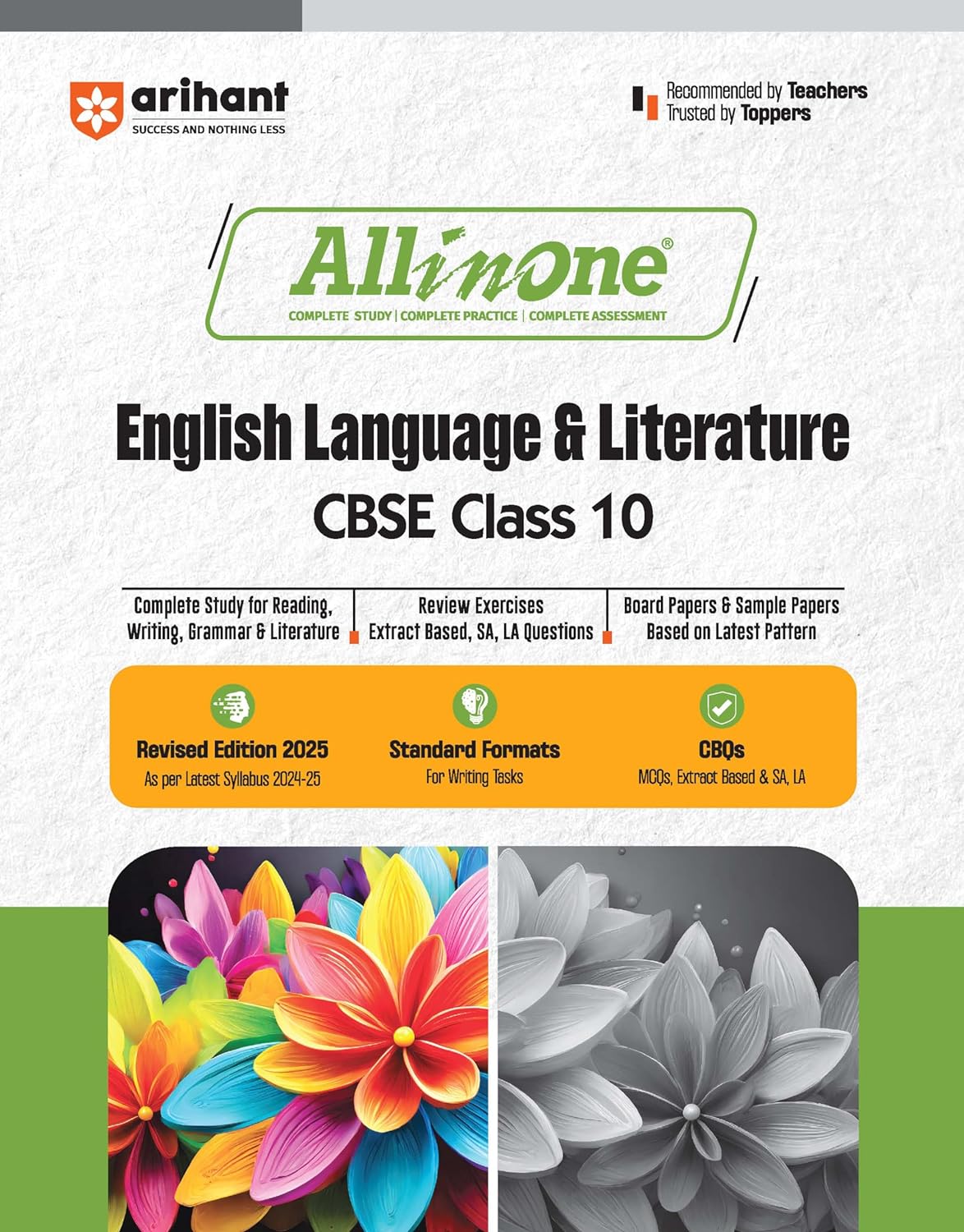 Arihant All in One CBSE Science, Mathematics, Social Science, English Language & Literature (Set of 4 Books) For Class 10 - Paperback for 2024-25