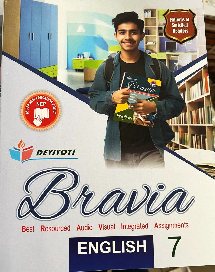 Devjyoti Bravia English Assignments & Fundamental Grammar & Composition (Set of 2 Books) for Class 7 - Latest For 2025 Session. Paperback