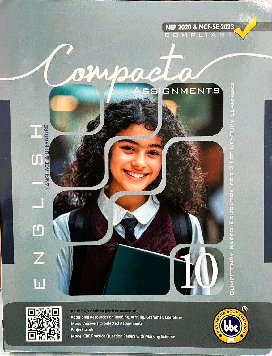 BBC Compacta Class 10 English Language & Literature with Literature Companion - Set of 2 Books for 2025-26 Examinations.