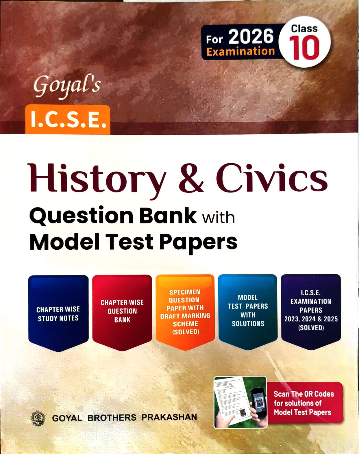 Goyal ICSE Question Bank History & Civics and Geography Question Bank with Model Test Papers Class 10 for 2026 Examinations - Combo of 2 Books - Paperback Edition