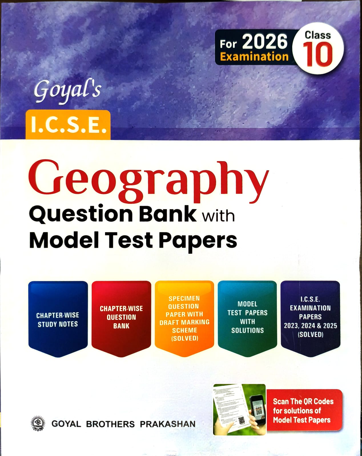 Goyal ICSE Question Bank History & Civics and Geography Question Bank with Model Test Papers Class 10 for 2026 Examinations - Combo of 2 Books - Paperback Edition