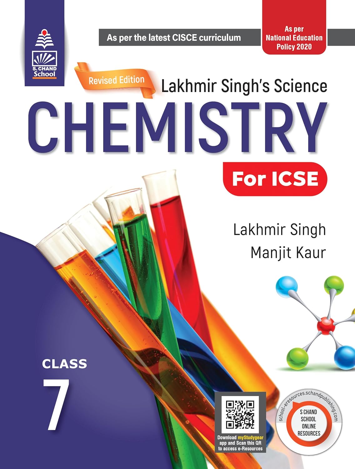 Schand ICSE Lakhmir Singh's Science Chemistry & Physics for Class 7 - Set of 2 Books - Latest for 2025-26 Session. (Revised Edition) (As per the latest CISCE Curriculum)