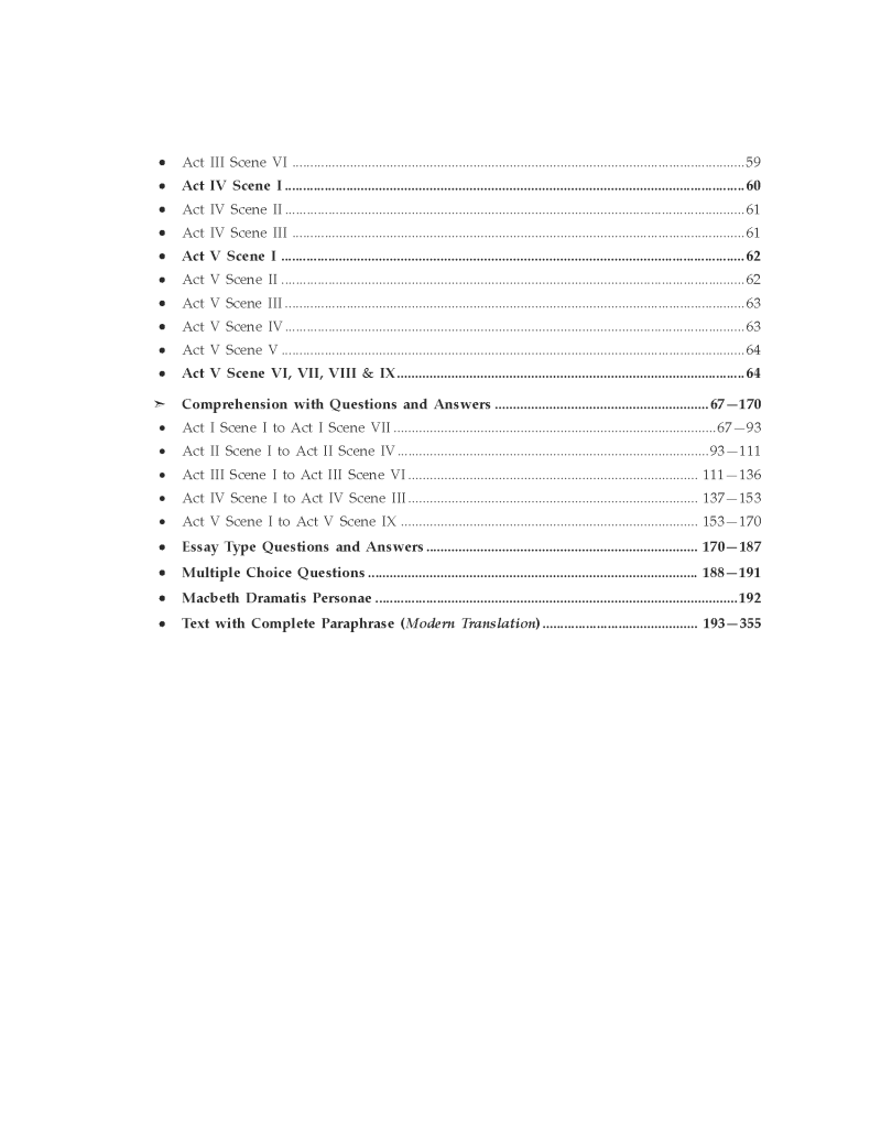 Arundeep's Self Help to ISC Macbeth Class 11&12 - Latest for 2025-26 Session