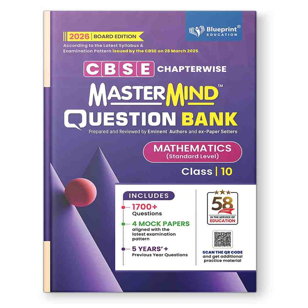 Blueprint CBSE Chapterwise Mastermind Question Bank Social Science, Mathematics (Standard) & Science for Class 10 - Set of 3 Books - Latest for 2026 Board Edition