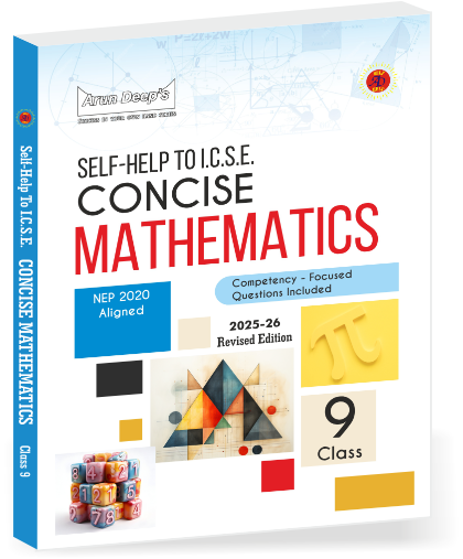 Arundeep's Self Help to ICSE Concise Math For Class 9 - Latest for 2025-26 Session. Paperback