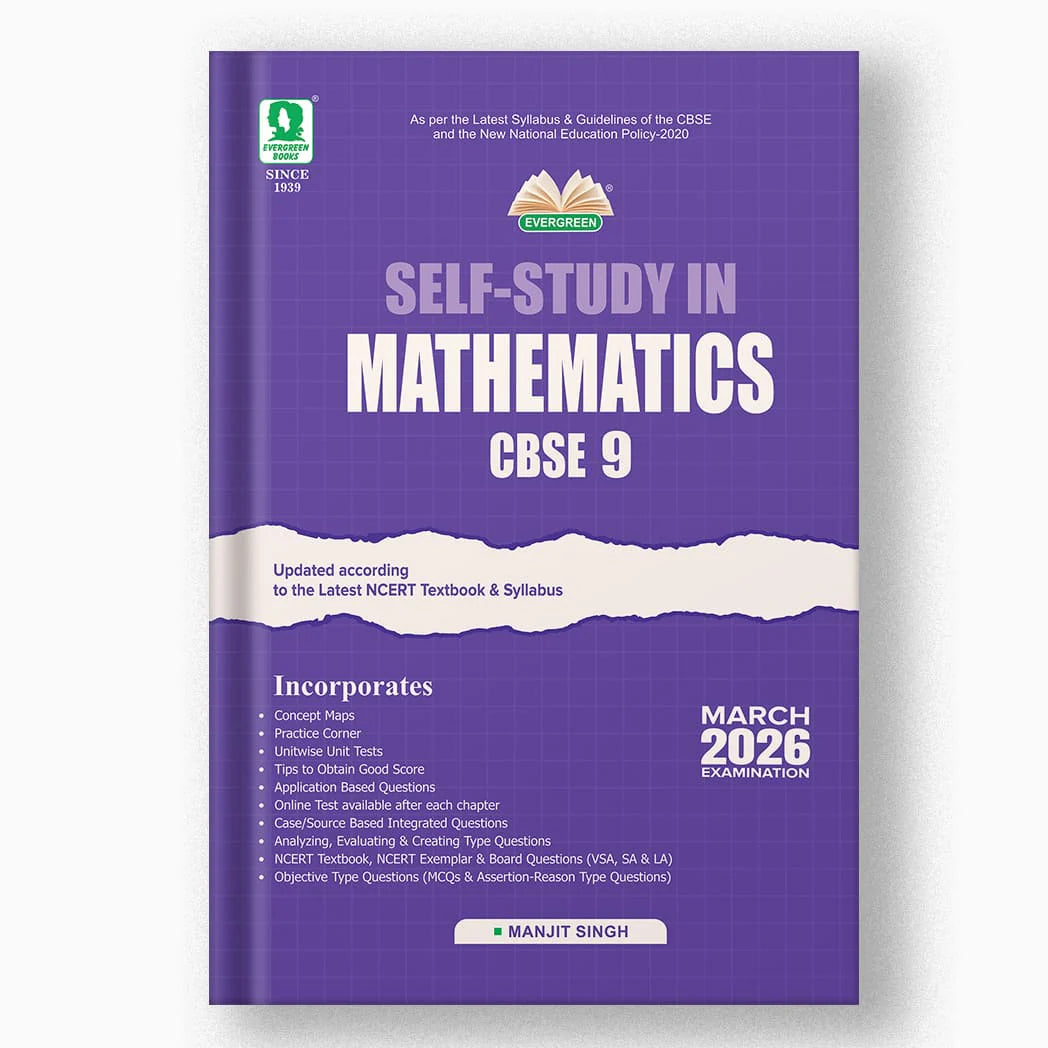 Evergreen CBSE Self Study Science and Mathematics for Class 9 - Set of 2 Books - Latest for 2026 Examination