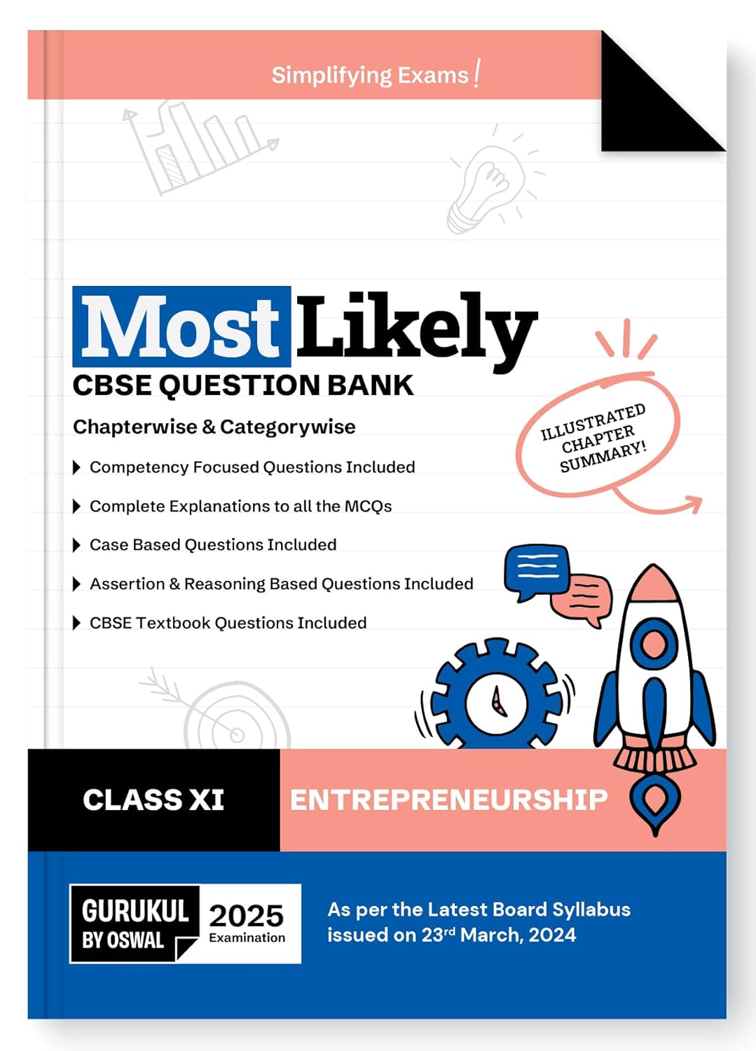 Oswal Gurukul Entrepreneurship Most Likely CBSE Question Bank Class 11 for 2025. Paperback