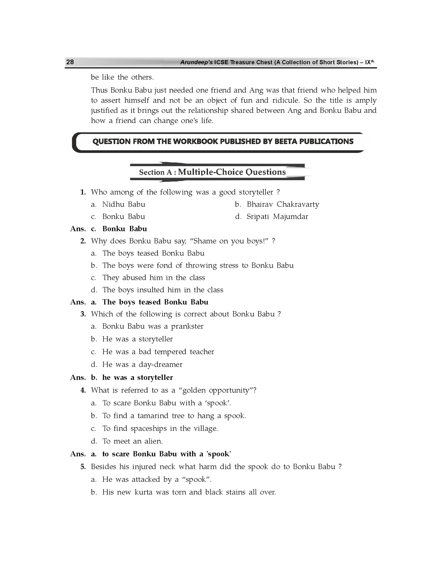 Arundeep’s Self Help to ICSE Treasure Chest For Class 9 - Latest for 2025-26 Session (Based on Latest ICSE Syllabus)