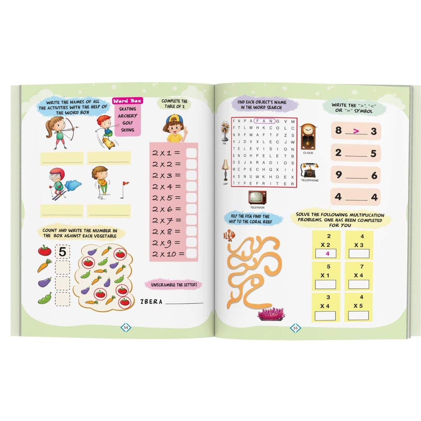 500+ Activity Book: 511 Brain Activities for Kids - Dot to Dot, Puzzles, Mazes, Math, Crosswords - Age 3+ Years - Early Learning - Activities for Children - Activity Book for Toddlers, Nursery, and Preschool Children