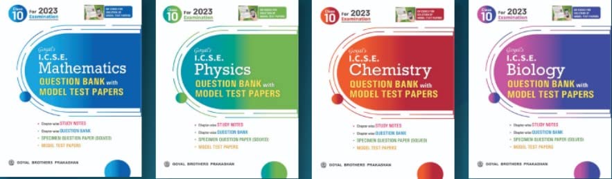 goyal icse model test paper physics chemistry math biology class 10