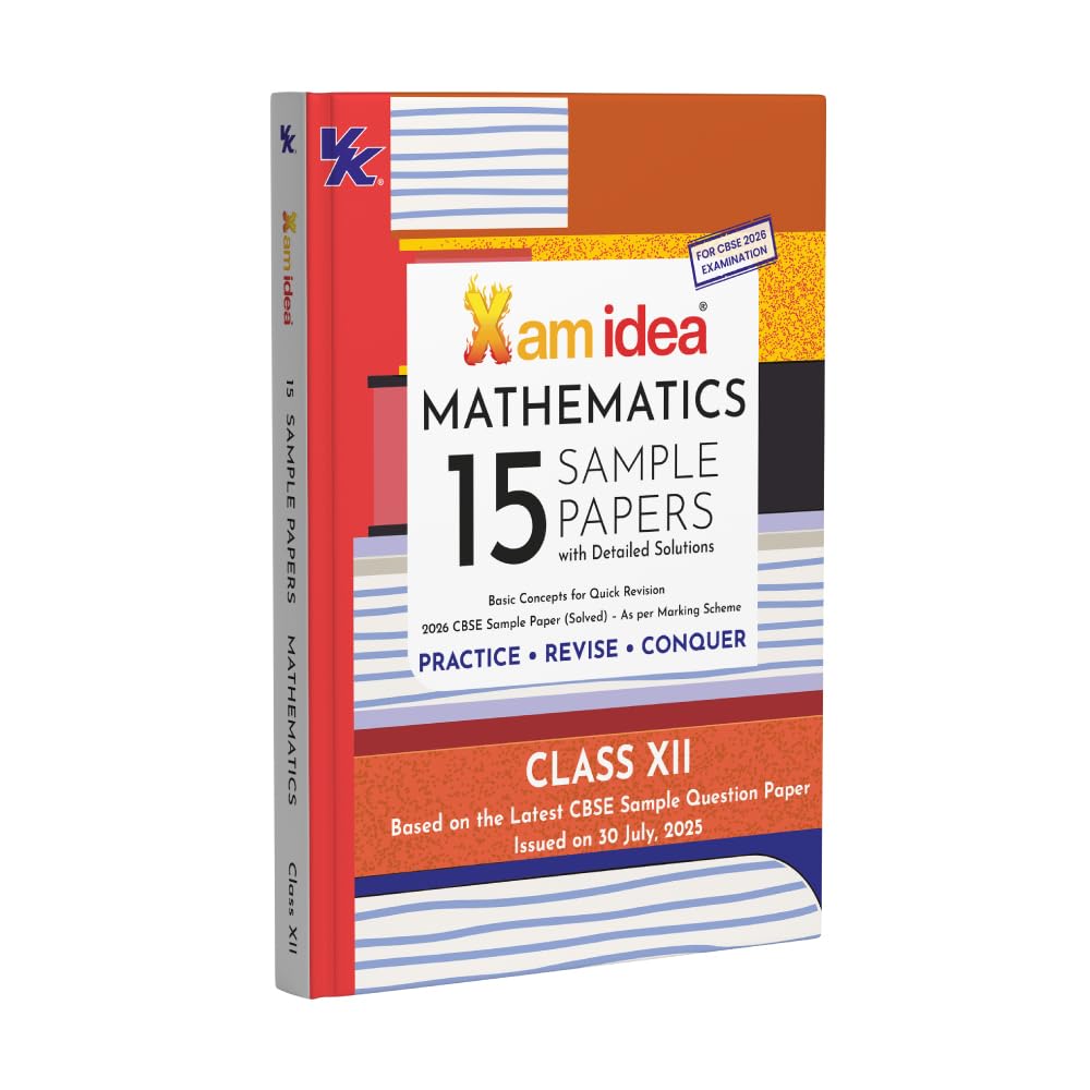 Xam Idea CBSE 15 Sample Paper English Core, Mathematics, Chemistry and Physics Class 12 - Set of 4 Books - Latest for 2026 Examination