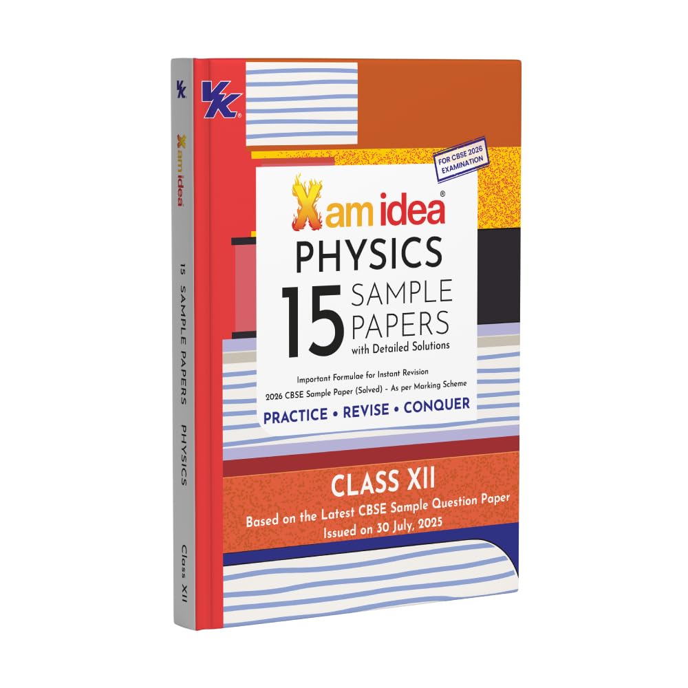 Xam Idea CBSE 15 Sample Paper English Core, Mathematics, Chemistry and Physics Class 12 - Set of 4 Books - Latest for 2026 Examination