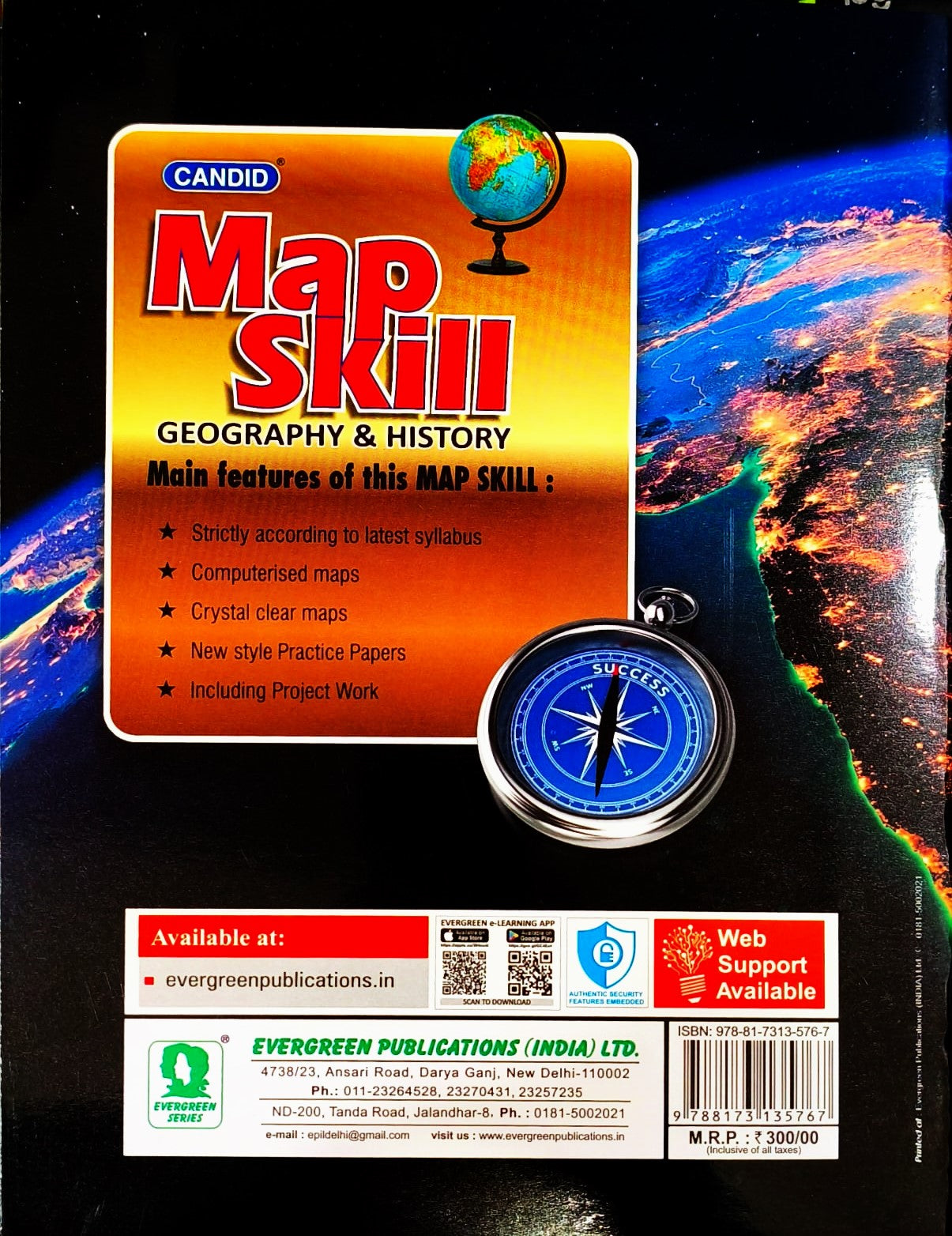 Evergreen CBSE Candid Map Skill (Geography & History) Class 10 - As per the Latest Guidelines of the New National Education Policy - 2020 and the NCF
