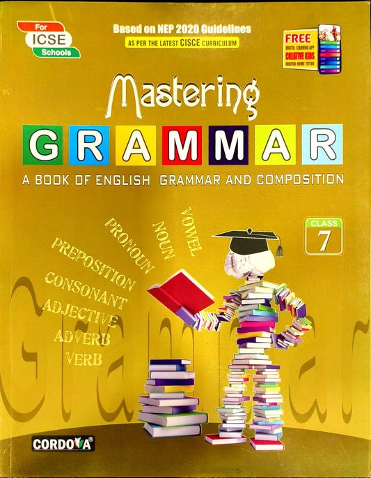 Cordova ICSE Mastering Grammar for Class 7 - Latest for 2026 Session. Paperback