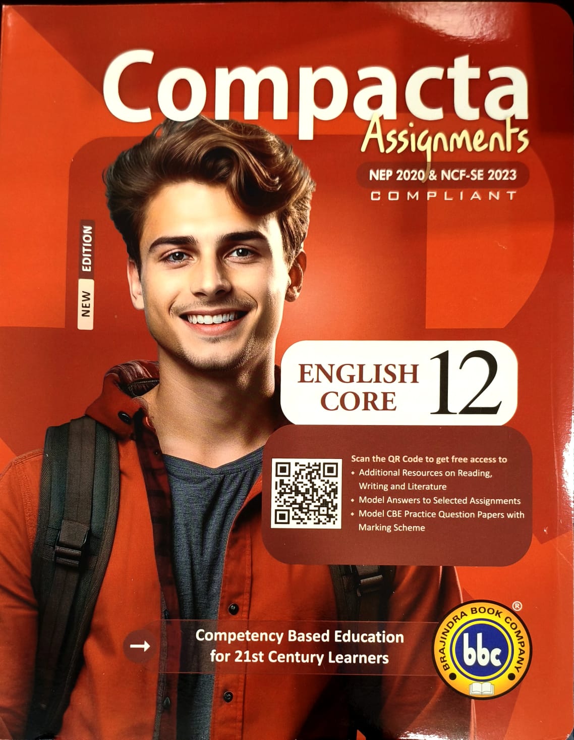 BBC Compacta English Core Assignments Class 12 - Latest for 2026 Session. Set of 2 Books