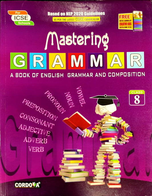 Cordova ICSE Mastering Grammar for Class 8 - Latest for 2026 Session. Paperback