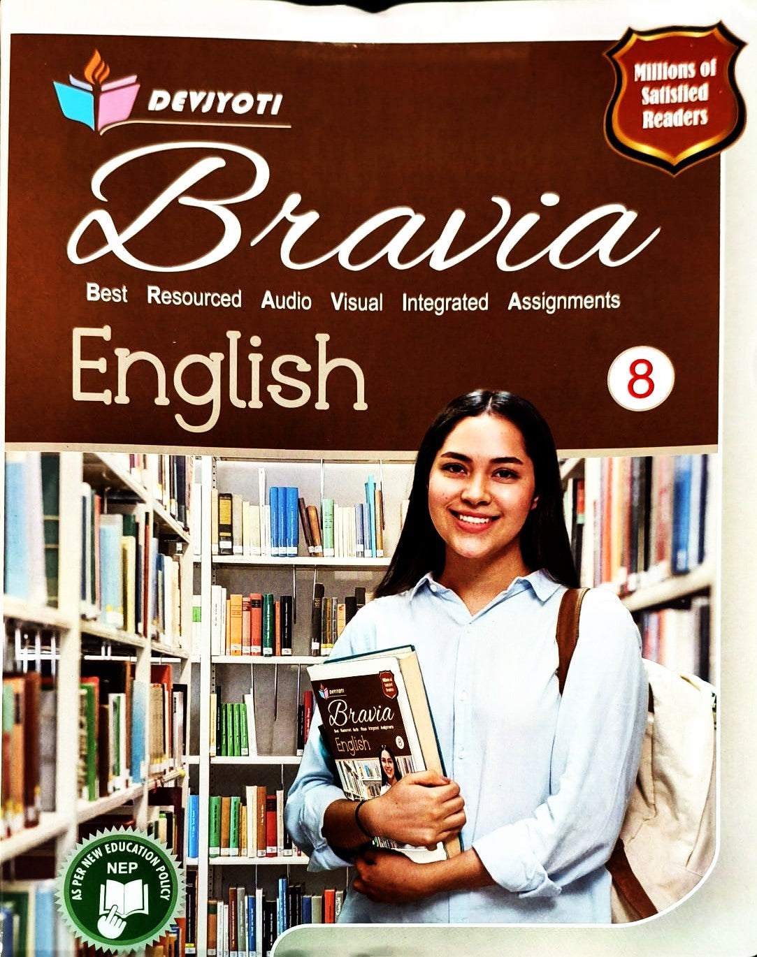 Devjyoti Bravia English Assignments with Literature Companion for Class 8 - Set of 2 Books - Latest For 2026 Session. Paperback