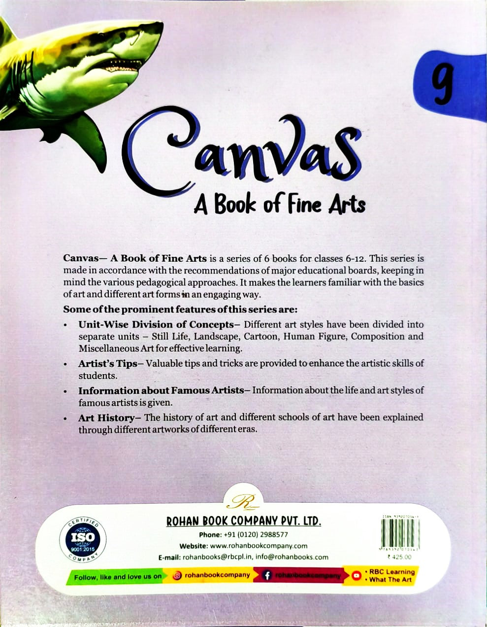 Rohan Book Company - Canvas A Book of Fine Arts for Class 9 By Vivekanand