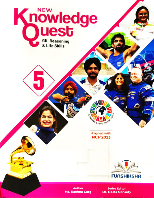 Funshiksha - New Knowledge Quest (GK Reasoning & Life Skills) For Class 5 - Aligned with NCF's 2023