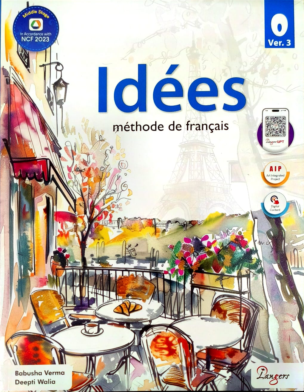 Langers Idees Methode de Francais Textbook and Cahier d' activites Workbook for Level 0 (Ver.3) _ Set of 2 Books - Latest Edition