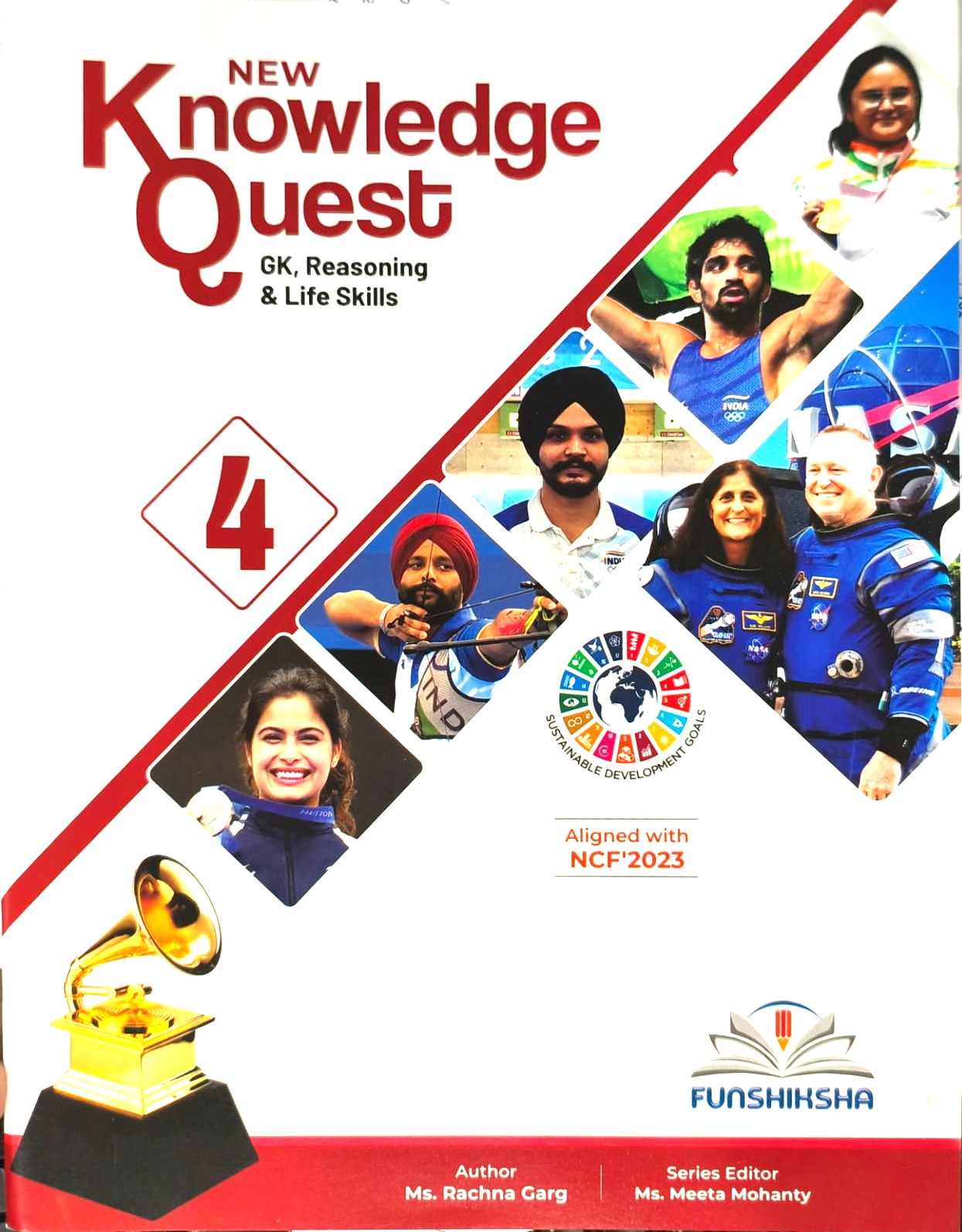Funshiksha - New Knowledge Quest (GK Reasoning & Life Skills) For Class 4 - Aligned with NCF's 2023