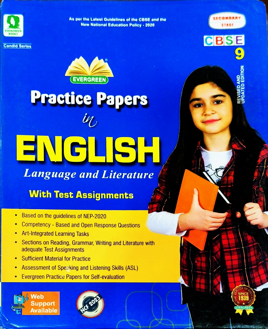Evergreen CBSE Practice Paper in English Language and Literature with Text Assignments  for Class 9 - Revised and Updated Edition