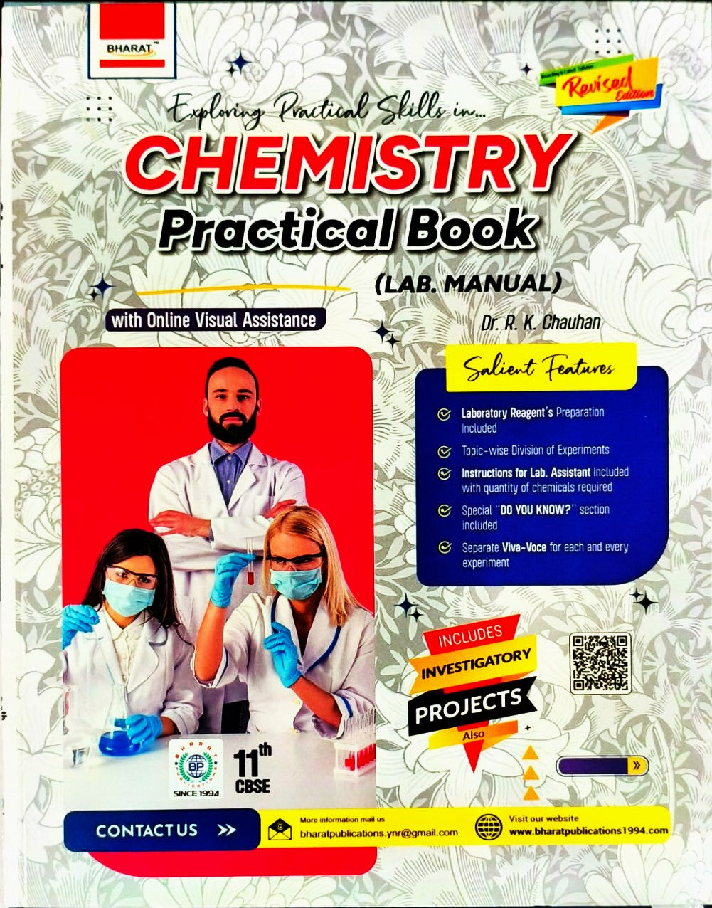 Bharat - Exploring Practical Skills in Chemistry Practical Book (Lab Manual) for Class 11 (with Online Visual Assistance) - Latest Revised Edition (Hardbound)