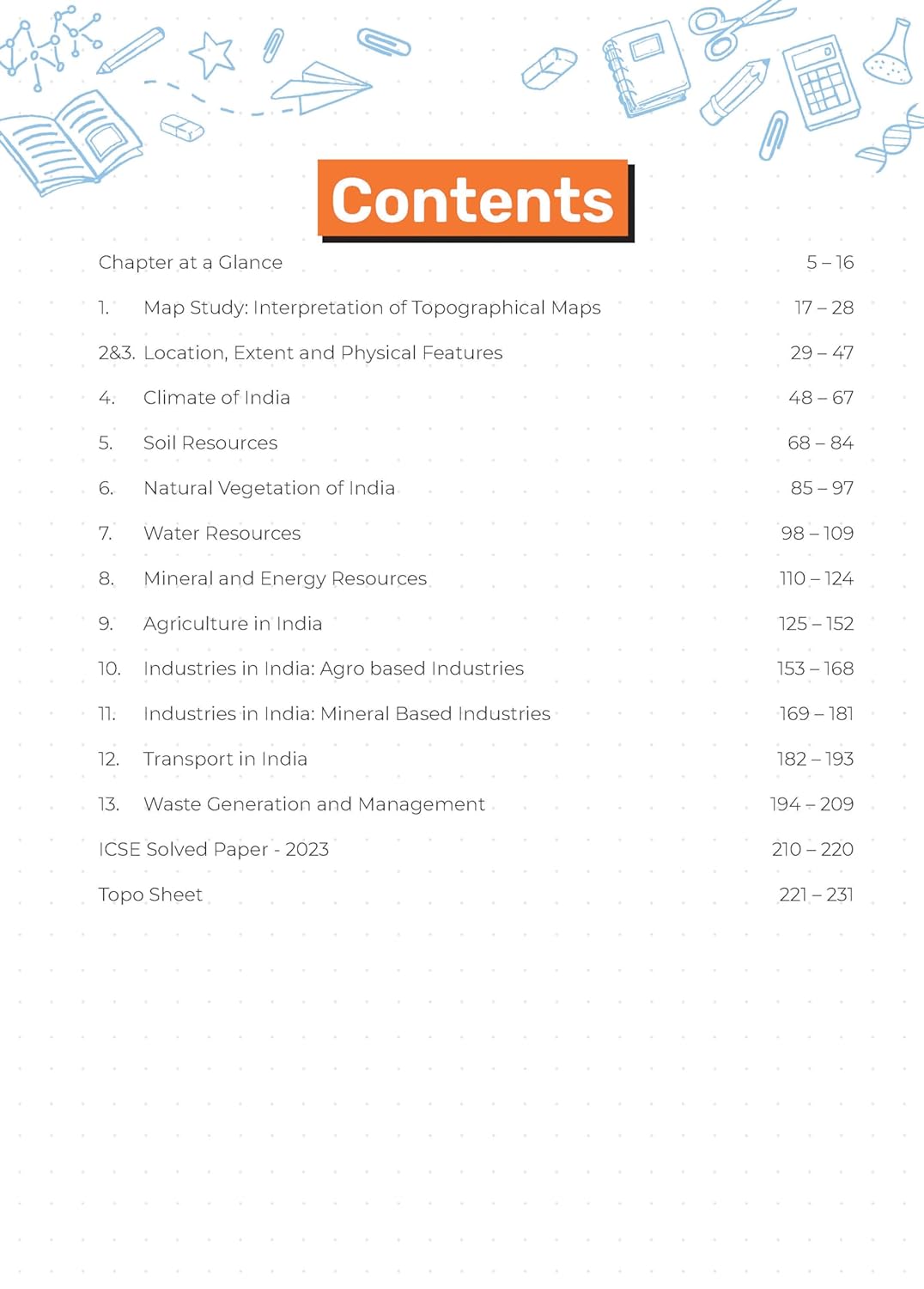 Oswal Gurukul ICSE Most Likely Question Bank Geography For Class 10 - Latest for 2025 Examination