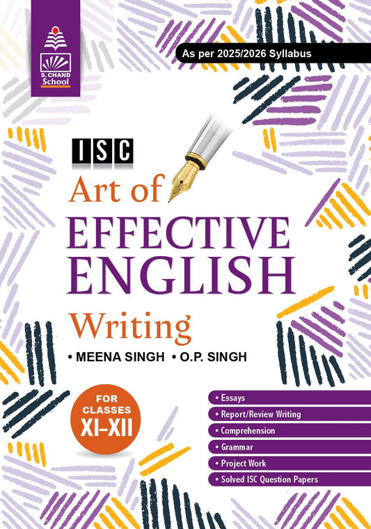 S Chand ISC Art of Effective English Writing for classes 11-12. Latest according to 2025-26 Syllabus.