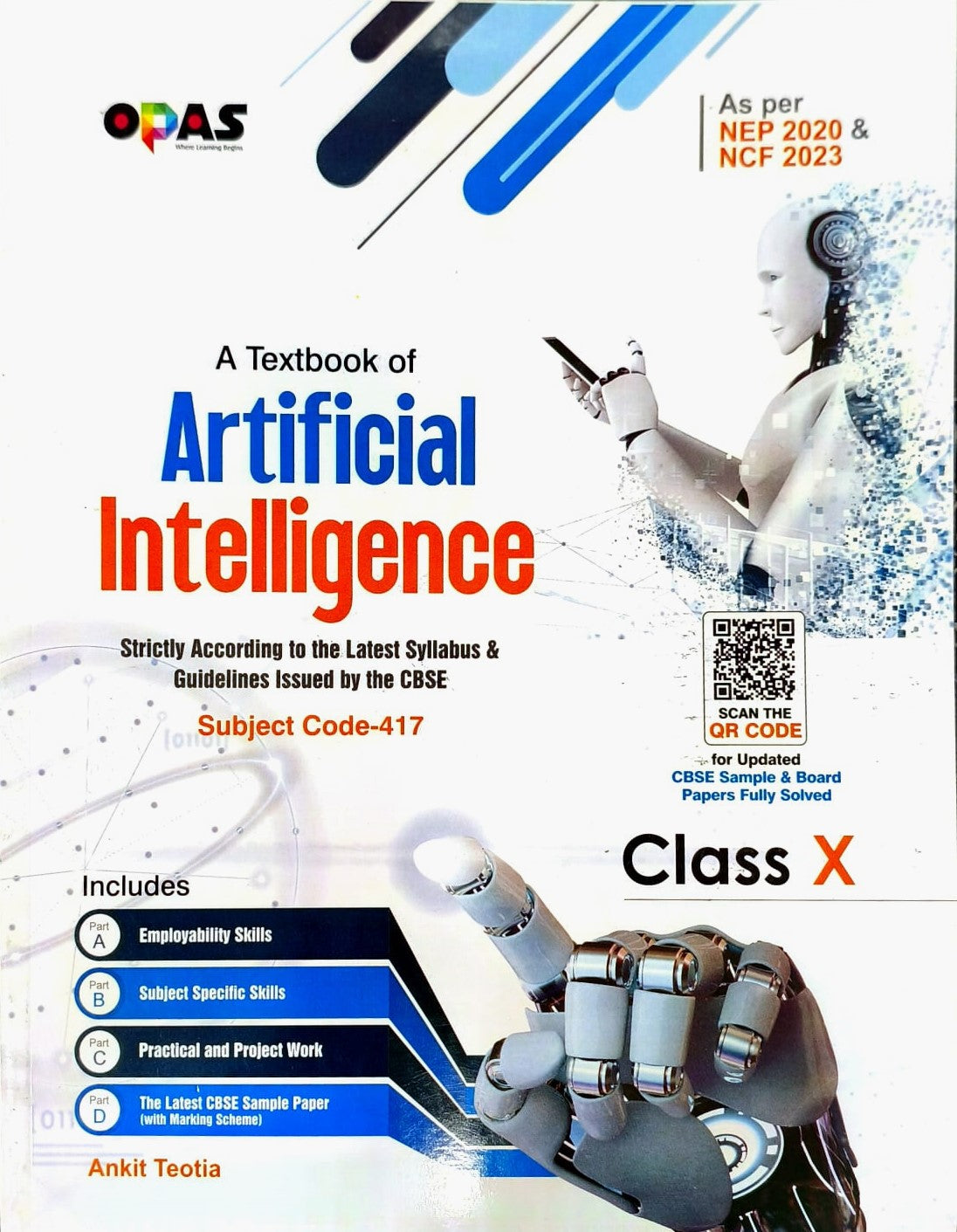 Opas Learning - A Textbook of Artificial Intelligence for class 10 (Subject Code 417) - As per NEP 2020 & NCF 2023