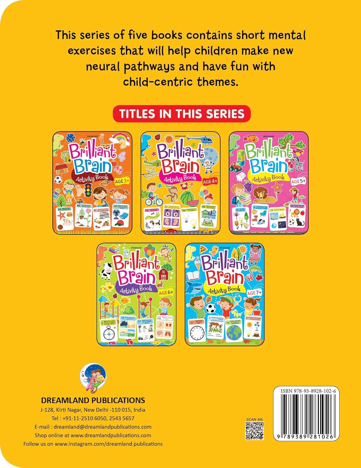 Dreamland Brilliant Brain Activity Book for Kids Age 4-5 Years