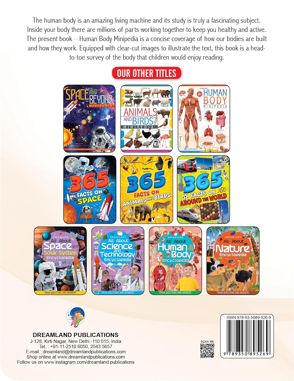 Dreamland Human Body Mini-Pedia for Kids 5-15 Years