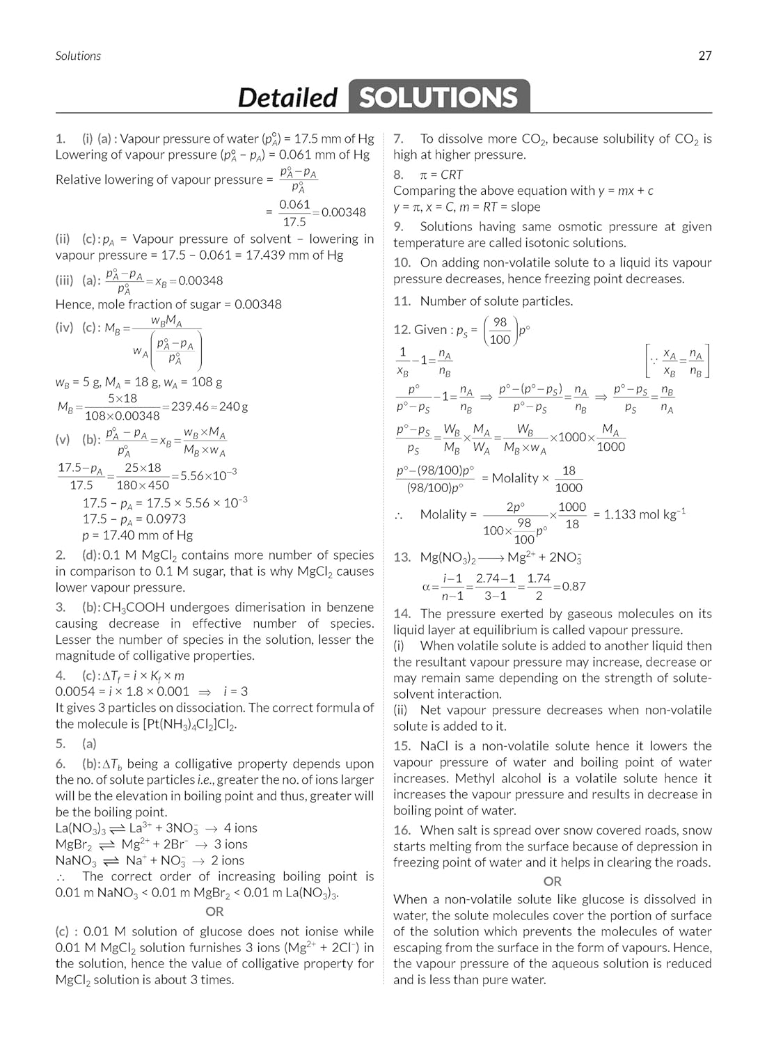 MTG CBSE 10 Years Chapterwise Topicwise Solved Papers Chemistry for Class 12 - Latest for 2024-25 Session