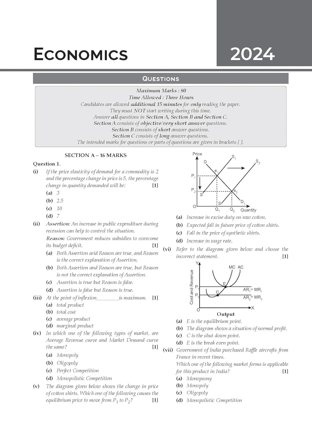 Oswal Gurukul ISC 10 Years Solved Papers Commerce Stream For Class 12 - Latest for 2025 Examination