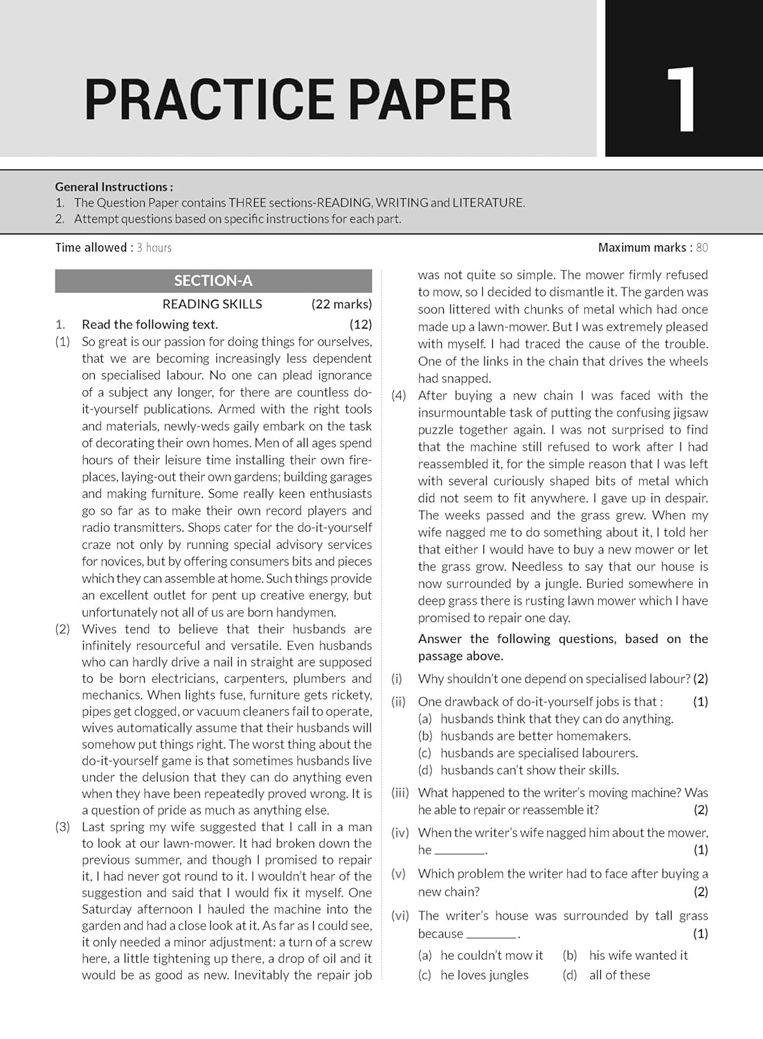 MTG CBSE 10 Years Chapterwise Topicwise Solved Papers English Core For Class 12 - Latest for 2024-25 Session