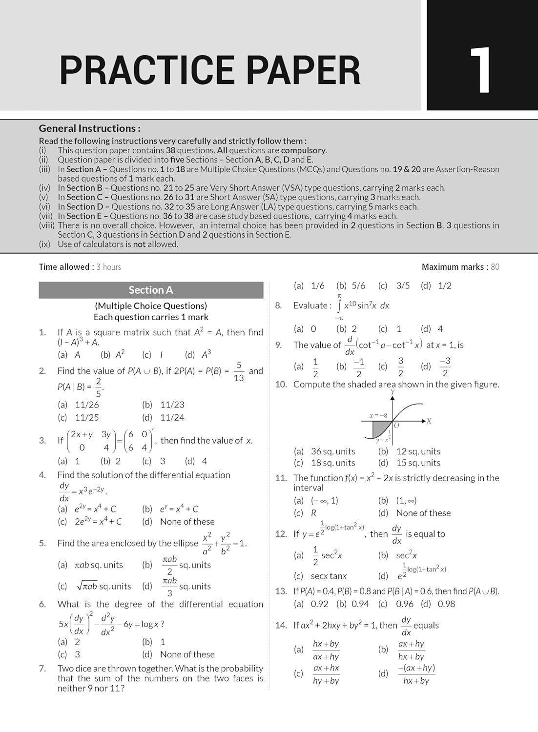 MTG CBSE 10 Years  Chapterwise Topicwise Solved Papers Mathematics For Class 12 - Latest for 2024-25 Session