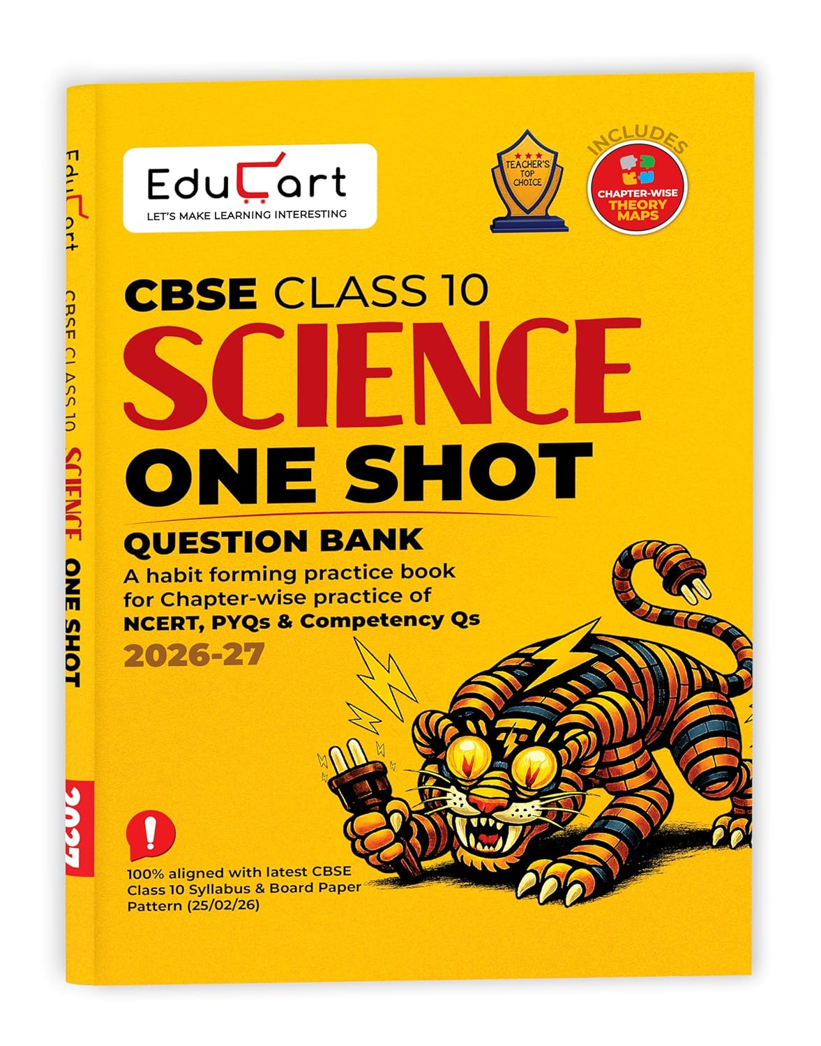 Educart One Shot Question Bank Science for Class 10. Latest for 2026 Session. Best Prices!!