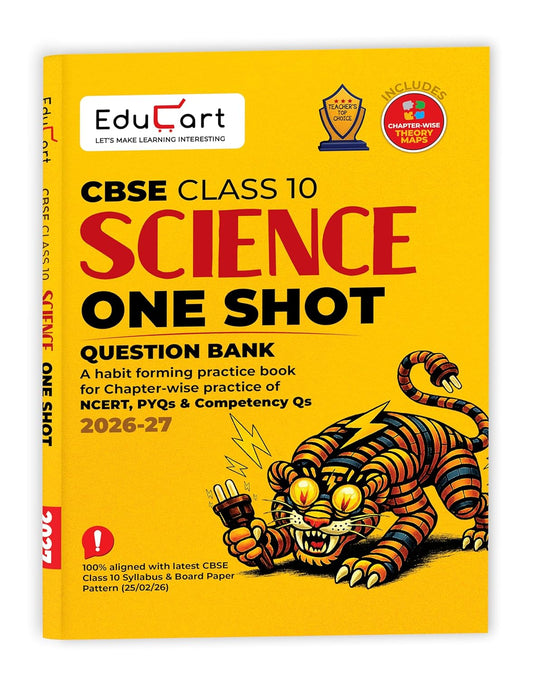 Educart One Shot Question Bank Science for Class 10. Latest for 2026 Session. Best Prices!!