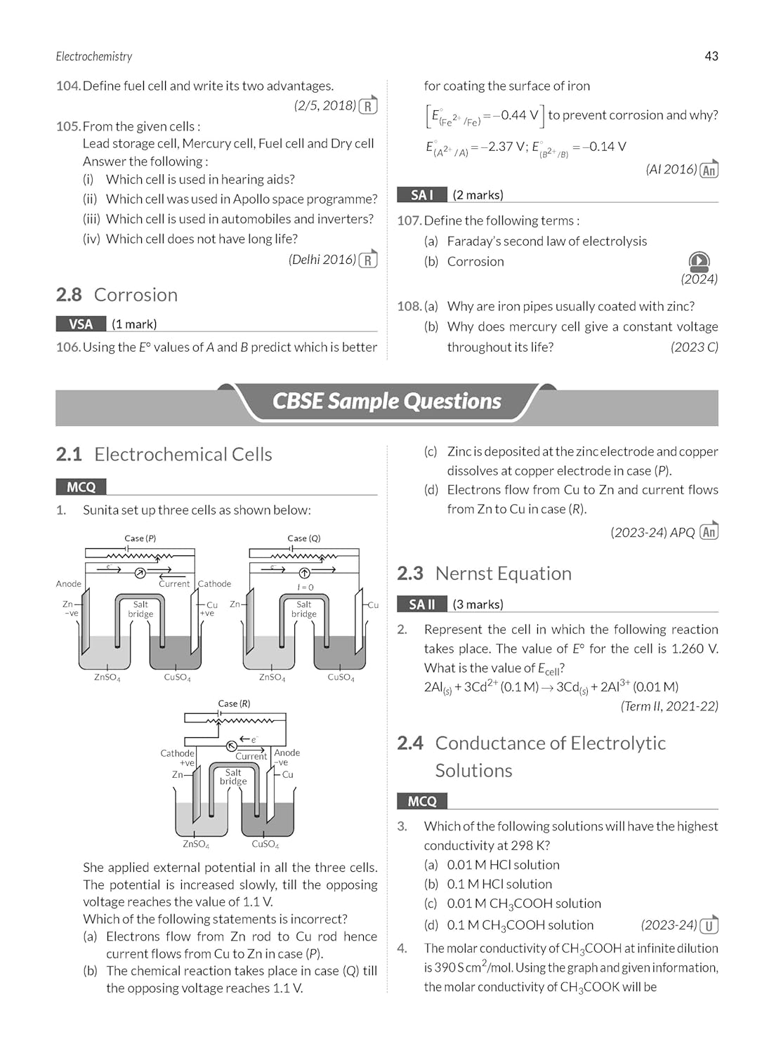 MTG CBSE 10 Years Chapterwise Topicwise Solved Papers Chemistry for Class 12 - Latest for 2024-25 Session