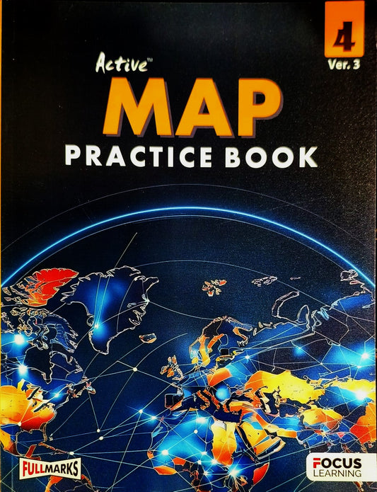 Full Marks CBSE Active Map Practice Book For Class 4 (Ver.3) - Latest For 2026 Session. Paperback
