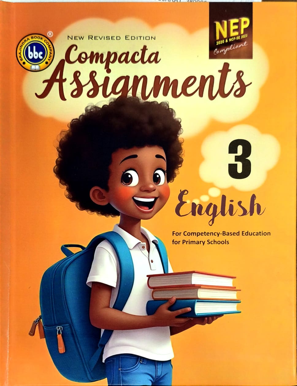 BBC Compacta English Assignments Class 3 - Latest for the session 2026 (Hardbound) - New Revised Edition