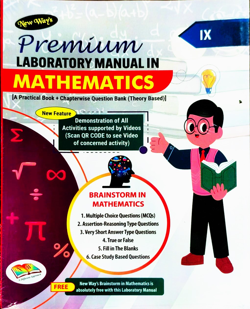 New Way's Premium Laboratory Manual In Mathematics Class 9 - Latest for 2026 Examination. [A Practical Book + Chapterwise Question Bank (Theory based)] - (Hardbound)
